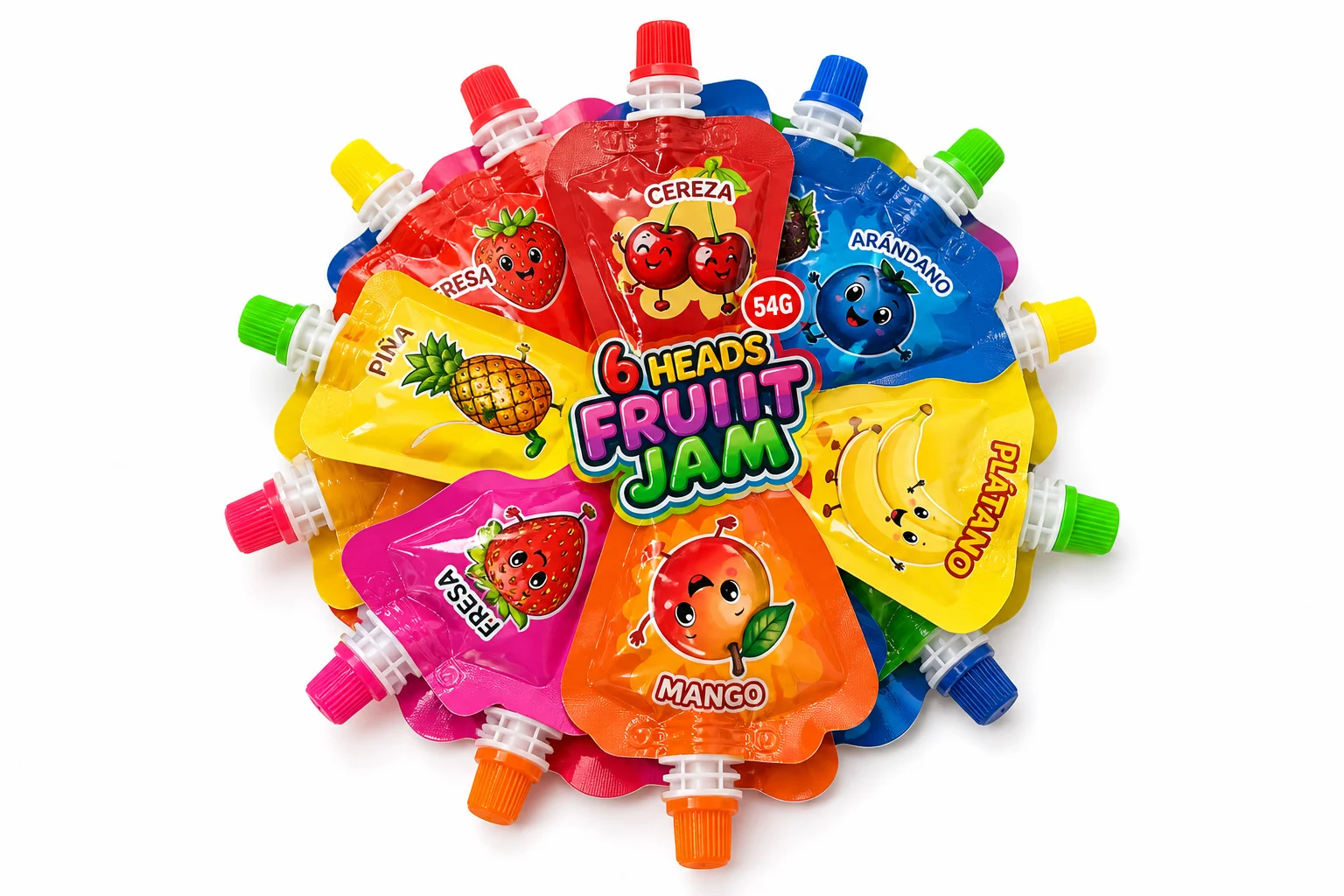 Fruit Jam Dip Candy Set