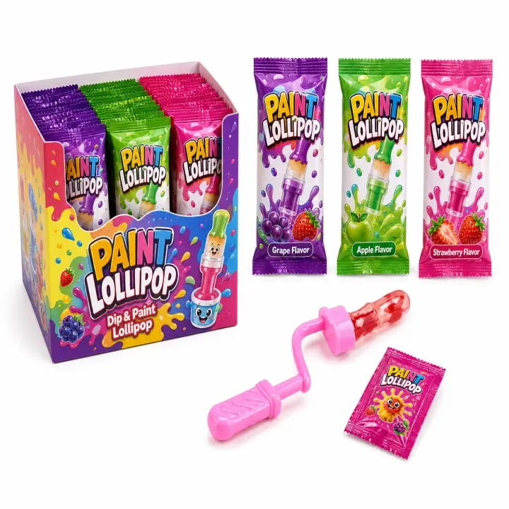 Paintbrush Candy with Popping Candy
