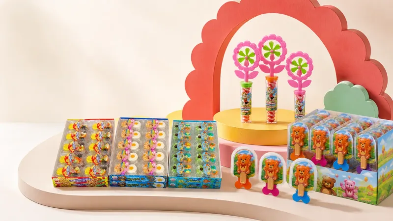KidStar confectionery products arranged as a private label presentation route