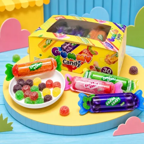 Gummy Candy retail display box scene, SKU YMX-128
