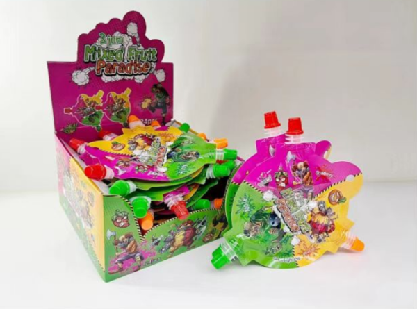 Triple squeeze jam candy