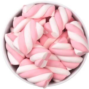 Pink & White Marshmallow Twists,