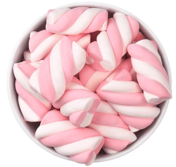 Pink & White Marshmallow Twists,