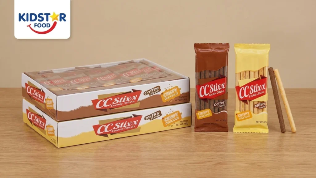 Chocolate Biscuit Sticks Wholesale: 6 Display Box Checks