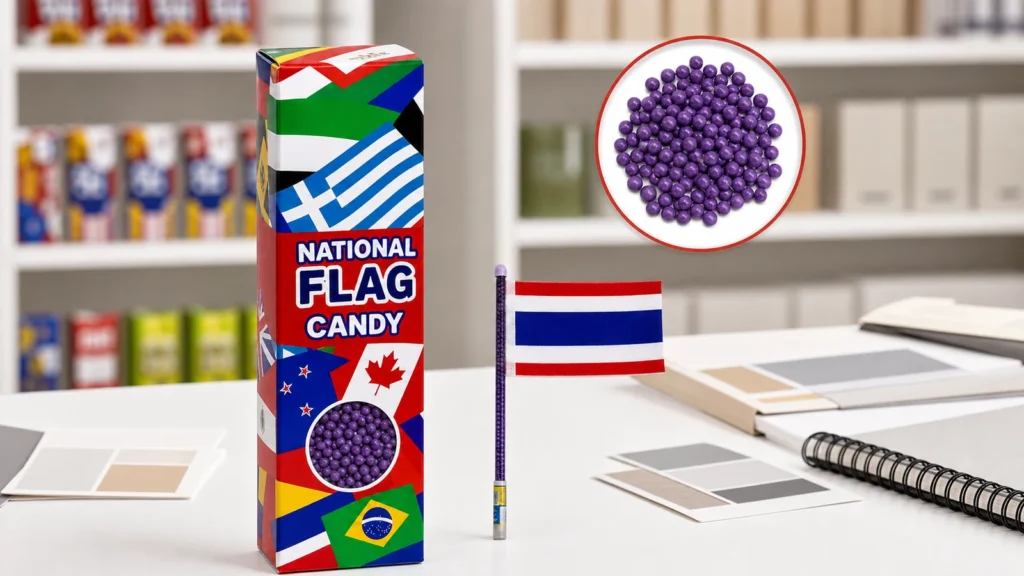 Flag Shape Candy Wholesale: Lock 7 Display Inputs