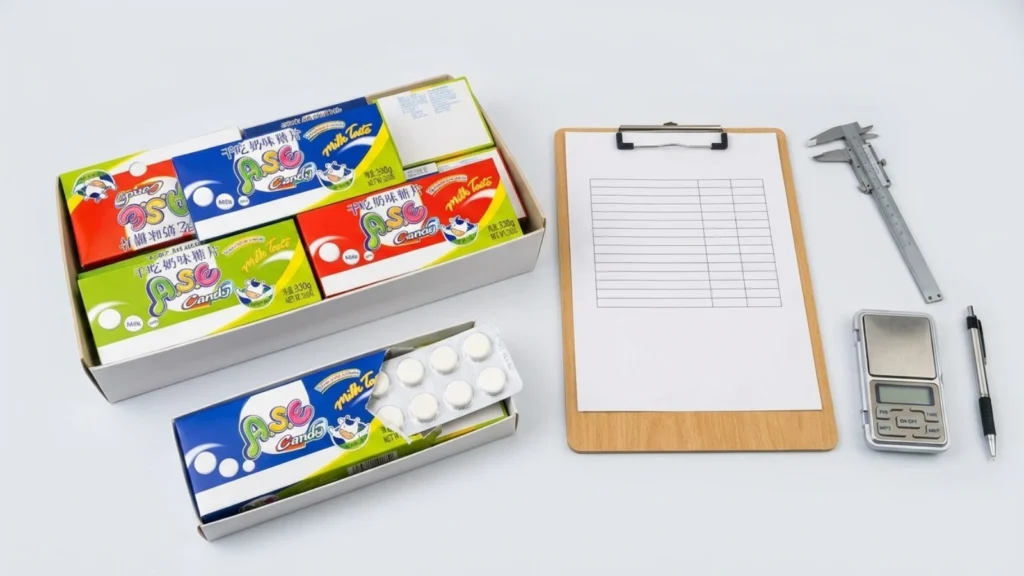 Milk Tablet Candy Sample Approval Checklist