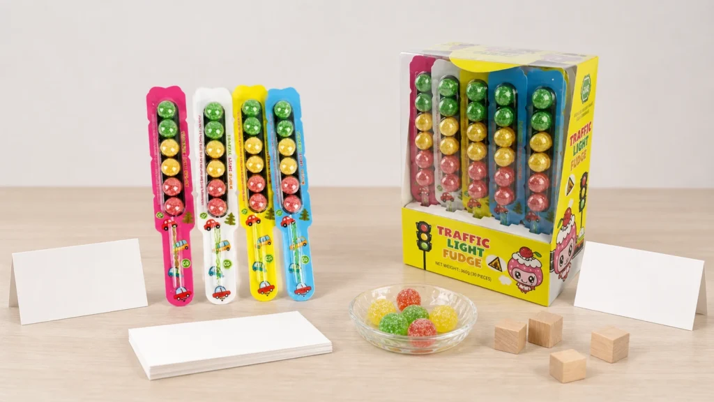 Traffic Light Gummy Display Math for Wholesale Buyers